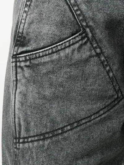 Shop Philosophy Di Lorenzo Serafini High-rise Cropped Jeans In Grey