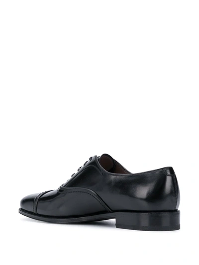 Shop Ferragamo Square-toe Oxford Shoes In Black