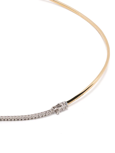 Shop Delfina Delettrez 18kt Gold 1997 Diamond Necklace In White