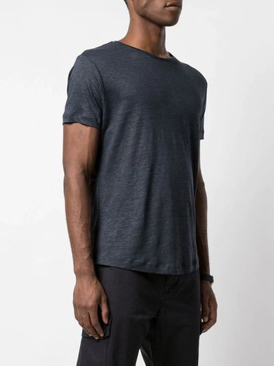 Shop Orlebar Brown Round Neck T-shirt In Blue