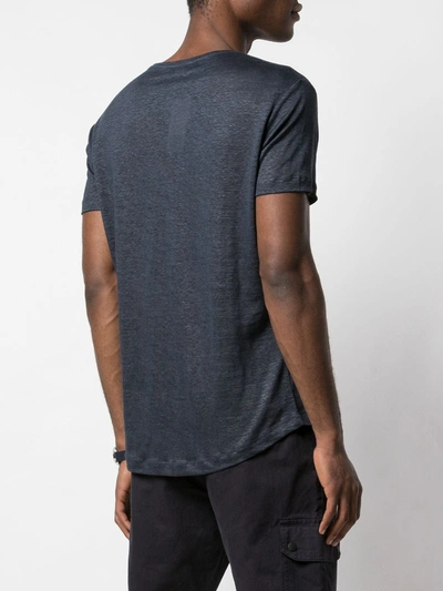 Shop Orlebar Brown Round Neck T-shirt In Blue