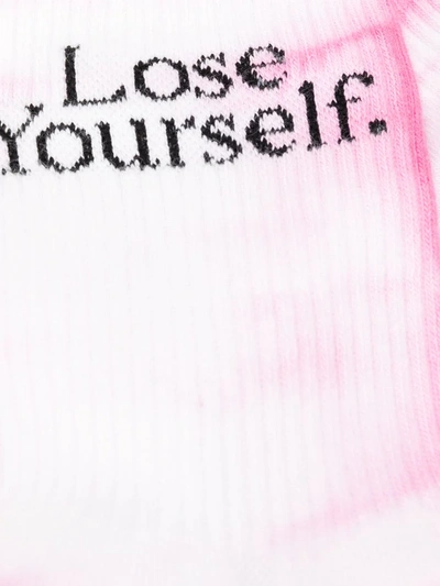 Shop Paco Rabanne Lose Yourself Tie-dye Socks In Pink