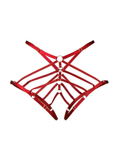 BORDELLE ART DECO OUVERT三角裤 - 红色