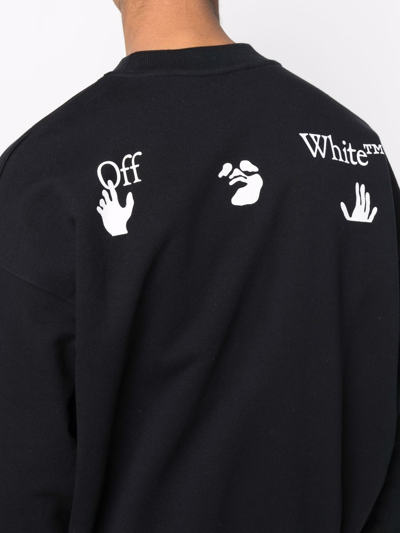 Shop Off-white Logo-print Sweatshirt In Schwarz