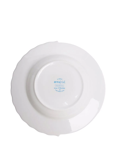 Seletti Hybrid Fillide Printed Porcelain Soup Plate 25.4cm In White