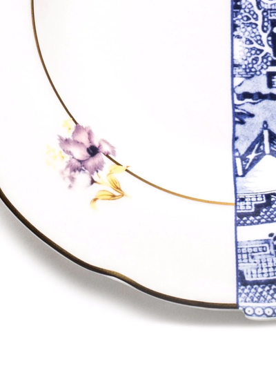Seletti Hybrid Fillide Printed Porcelain Soup Plate 25.4cm In White