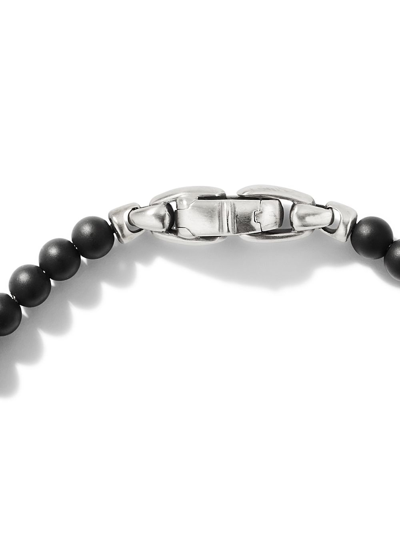 Shop David Yurman Sterling Silver Spiritual Beads Onyx Bracelet