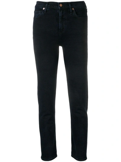 Shop Citizens Of Humanity Harlow High Rise Skinny Jeans In Blue