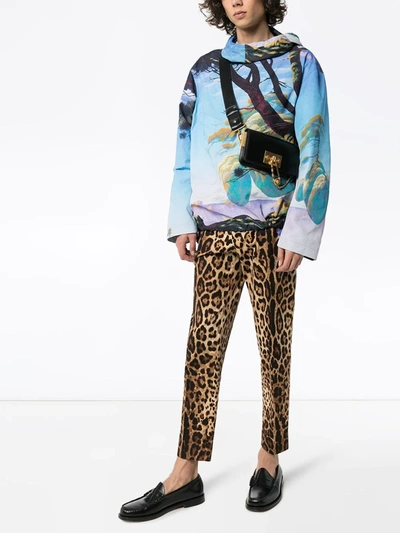 Dolce & Gabbana Dolce And Gabbana Brown Leopard Print Trousers In Brown