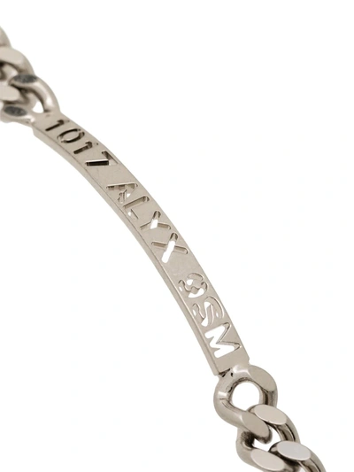 Shop Alyx Silver-tone Logo-engraved Bracelet
