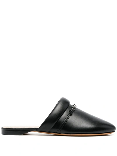Shop Givenchy Logo-print Backless Loafers In Black