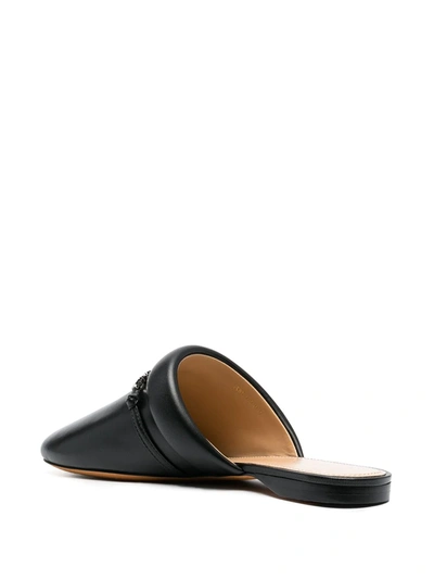 Shop Givenchy Logo-print Backless Loafers In Black