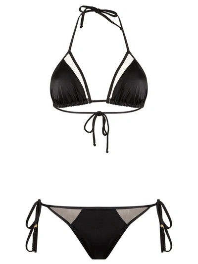 Shop Brigitte Triangle Bikini Set In Black