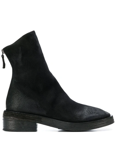 Shop Marsèll Rear-zip Fitted Boots In Black