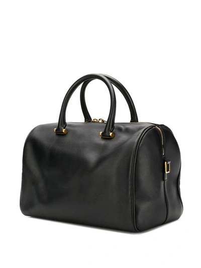 Shop Saint Laurent Shoulder Duffle Bag In Black