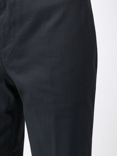 Shop Emporio Armani Straight-leg Trousers In Blue