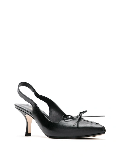 Shop Sarah Chofakian Chanel Pila Slingback Pumps In Black