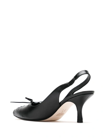 Shop Sarah Chofakian Chanel Pila Slingback Pumps In Black