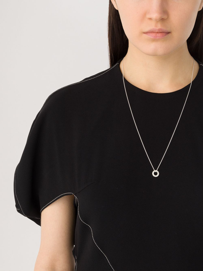 Shop Le Gramme Rond 1.1 Necklace In Silver