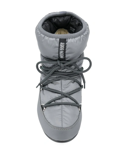 Shop Moon Boot Protecht Low Snow Boots In Grey