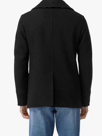 Burberry Double-breasted Wool & Cashmere-blend Jacket In Black