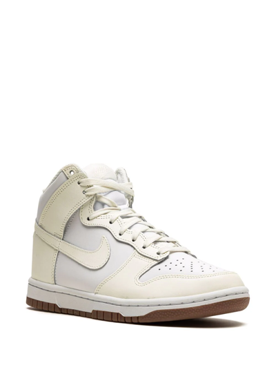 Shop Nike Dunk High "sail/gum" Sneakers In White