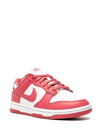 Shop Nike Dunk Low "white/archeo Pink" Sneakers