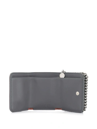 Stella Mccartney Falabella Tri-fold Wallet In Grey