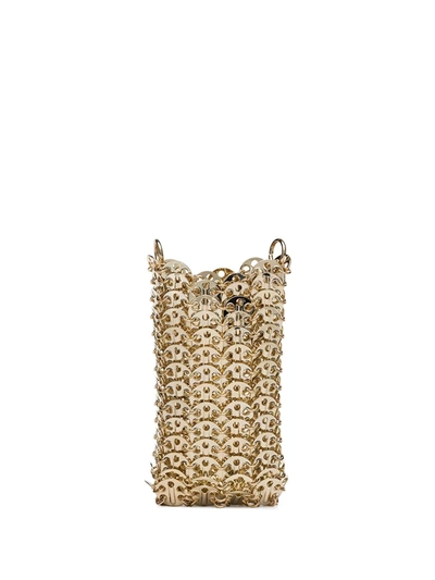 Shop Rabanne Mini 1969 Chain Crossbody Bag In Metallic