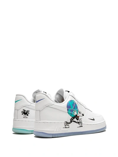 Shop Nike Air Force 1 Flyleather Qs "earth Day" Sneakers In White