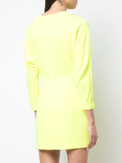 Shop A.l.c Fitted Evening Mini Dress In Yellow