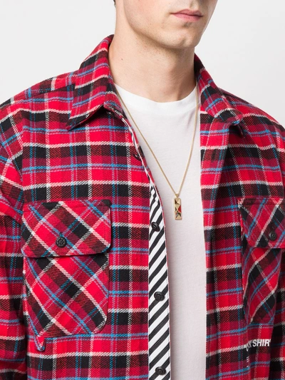 Shop Northskull In 'n' Out Tag Necklace In Yellow