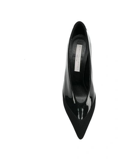 Shop Stella Mccartney Lacquered Pumps In Black