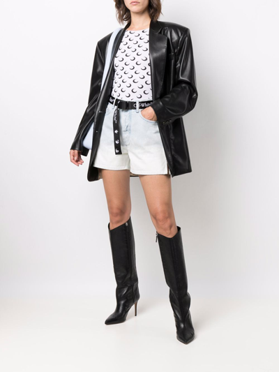 Off-white Gradient-effect Denim Shorts In Blau