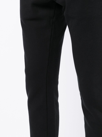 Shop Facetasm Straight-leg Cotton Trousers In Black