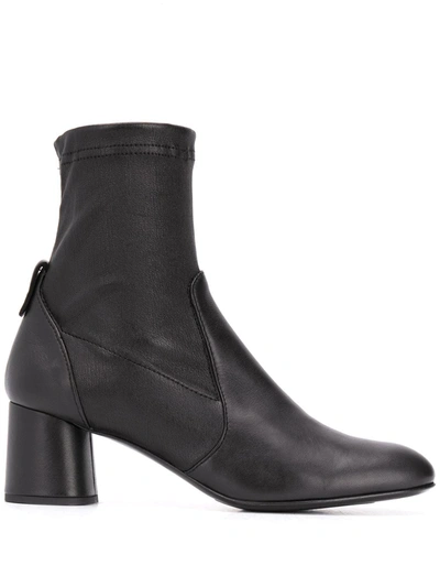 Shop Agl Attilio Giusti Leombruni Stretch Ankle Boots In Black