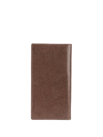 Pre-owned Gucci 1960s Logo Cardholder In Brown