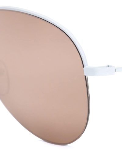 Victoria Beckham Pilot-frame Sunglasses In White