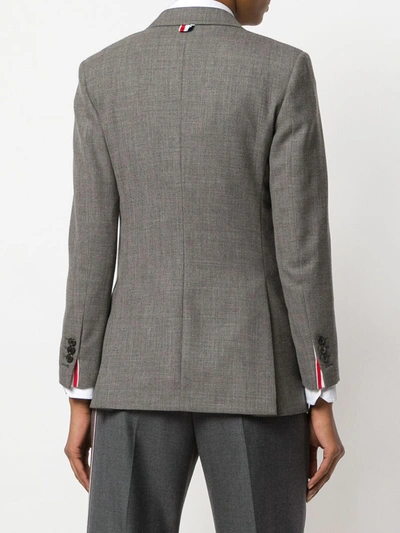 Shop Thom Browne Wide Lapel Sport Coat In Grey