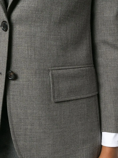 Shop Thom Browne Wide Lapel Sport Coat In Grey