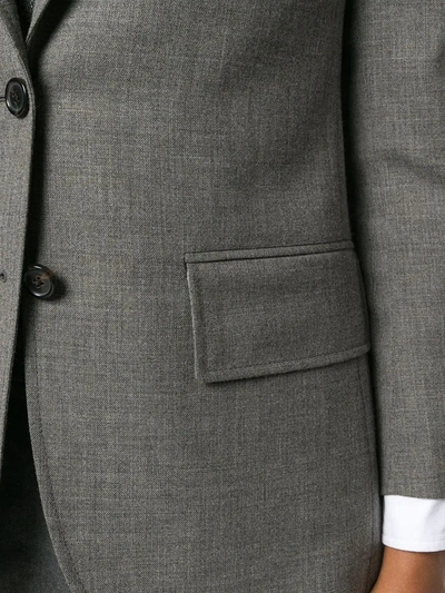 Thom Browne Wide Lapel Sport Coat In Grey