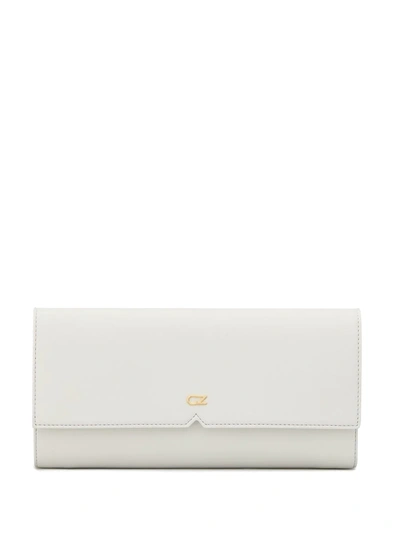Shop Giuseppe Zanotti Notch Front Wallet In White