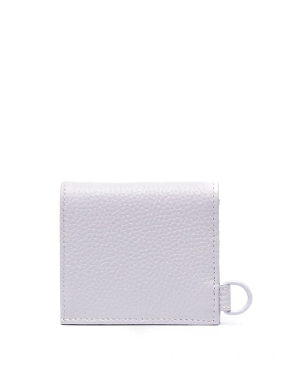 Shop Kara Pebbled Leather Wallet In Purple