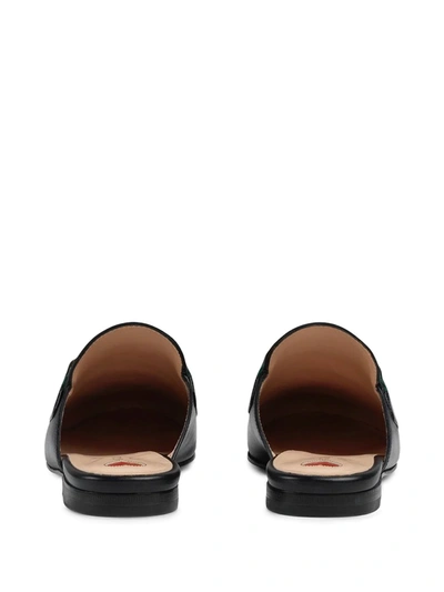 Shop Gucci Princetown Leather Mules In Black