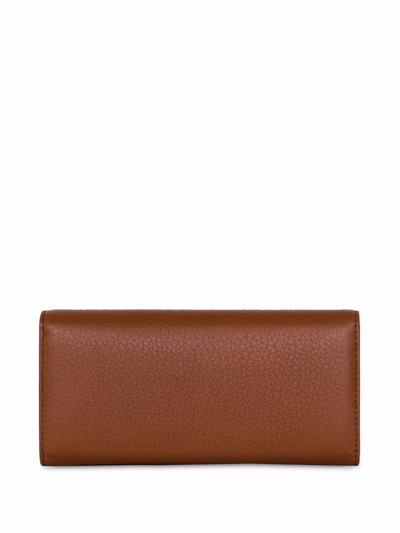Shop Yu Mei Sebastian Leather Bi-fold Wallet In Brown