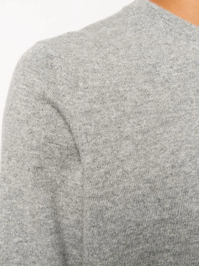 Shop Brunello Cucinelli Crew Neck Sweater In Grey