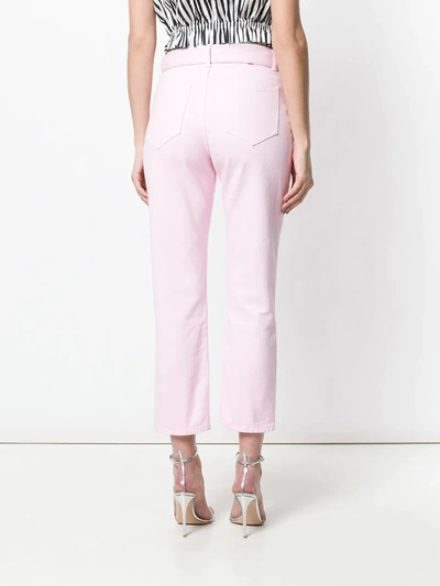 Shop Off-white Skinny Jeans In Pink