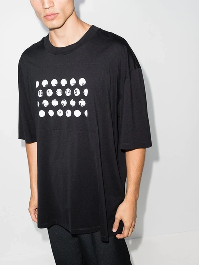 Shop Maison Margiela Logo Print T-shirt In Black