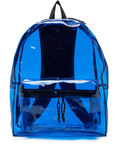 Shop Undercover Transparent Backpack In Blue