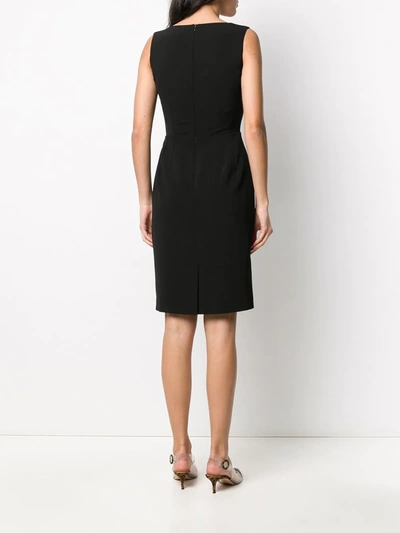 Shop Blanca Vita Dart Detail Tailored Day Dress In Black